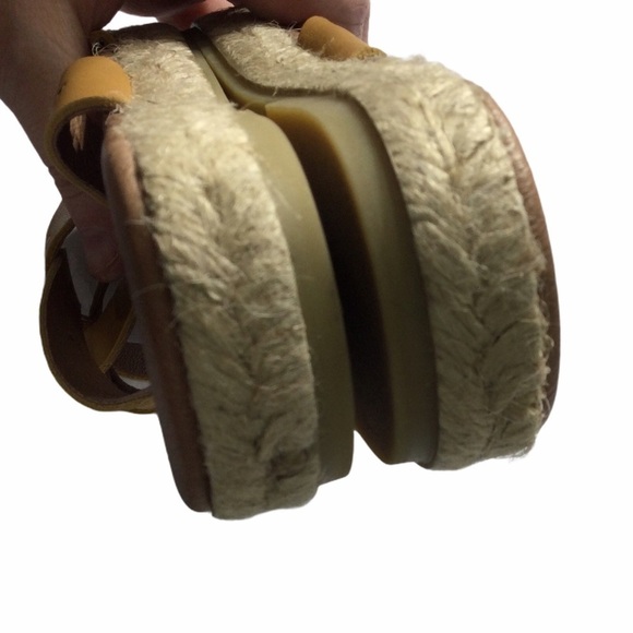 Calzados Picon Flat Sandals Mustard Leather Sz 6.5 - Picture 5 of 10